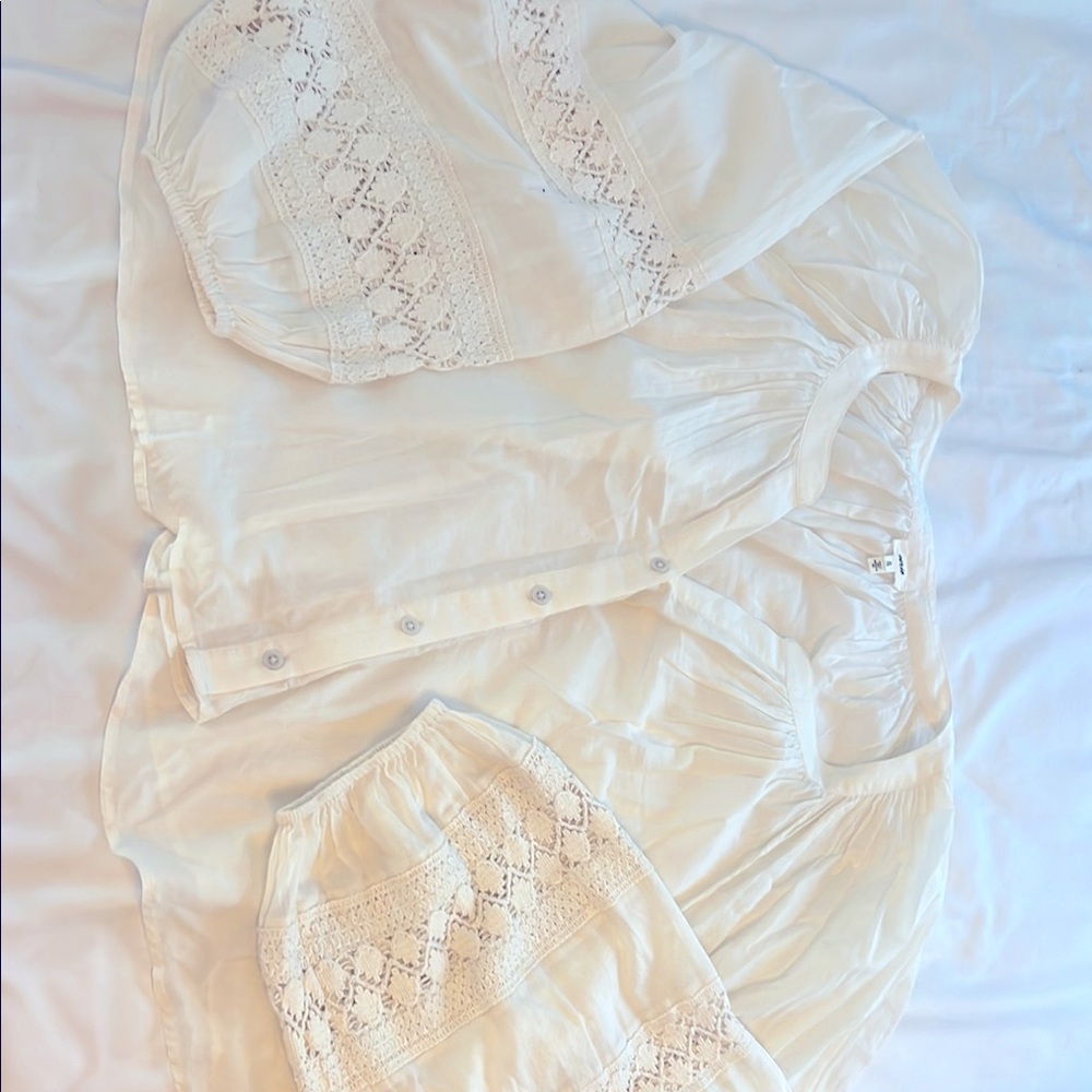 Aerie Cream Blouse